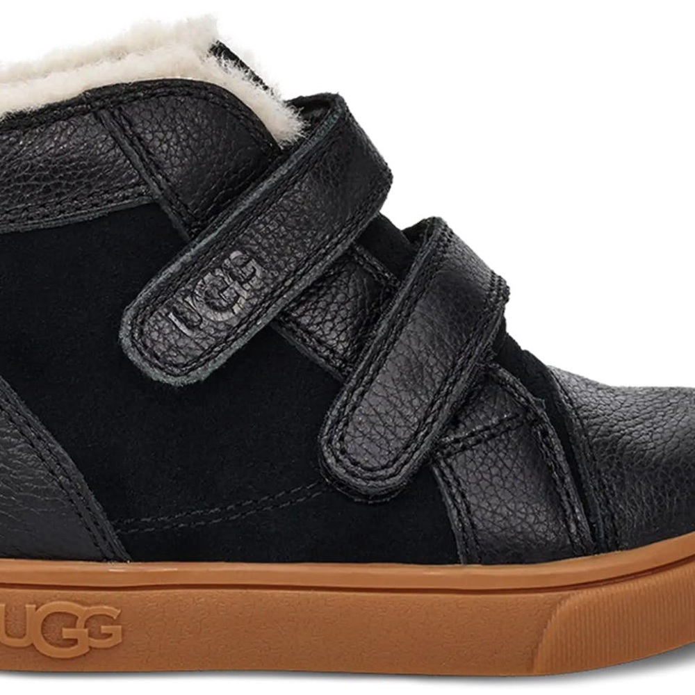 UGG Black Rennon II Leather Boots / Hightop Sneaker Sz
10 Toddler - Picture 8 of 10
